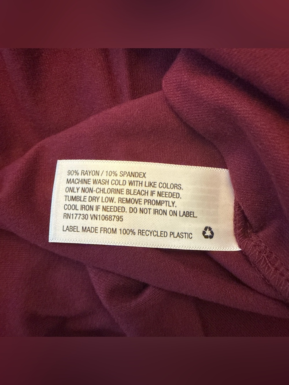 NWT A NEW DAY Burgundy long sleeve bodysuit sz XXL ✨ - Picture 5 of 6